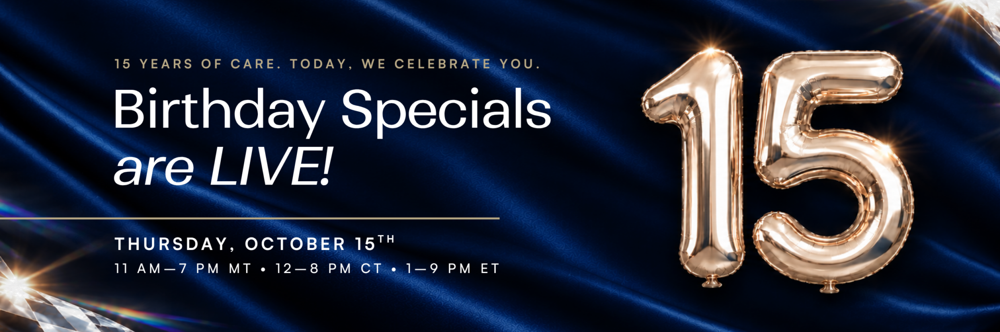 ProMD Health 15th Birthday Specials LIVE Desktop
