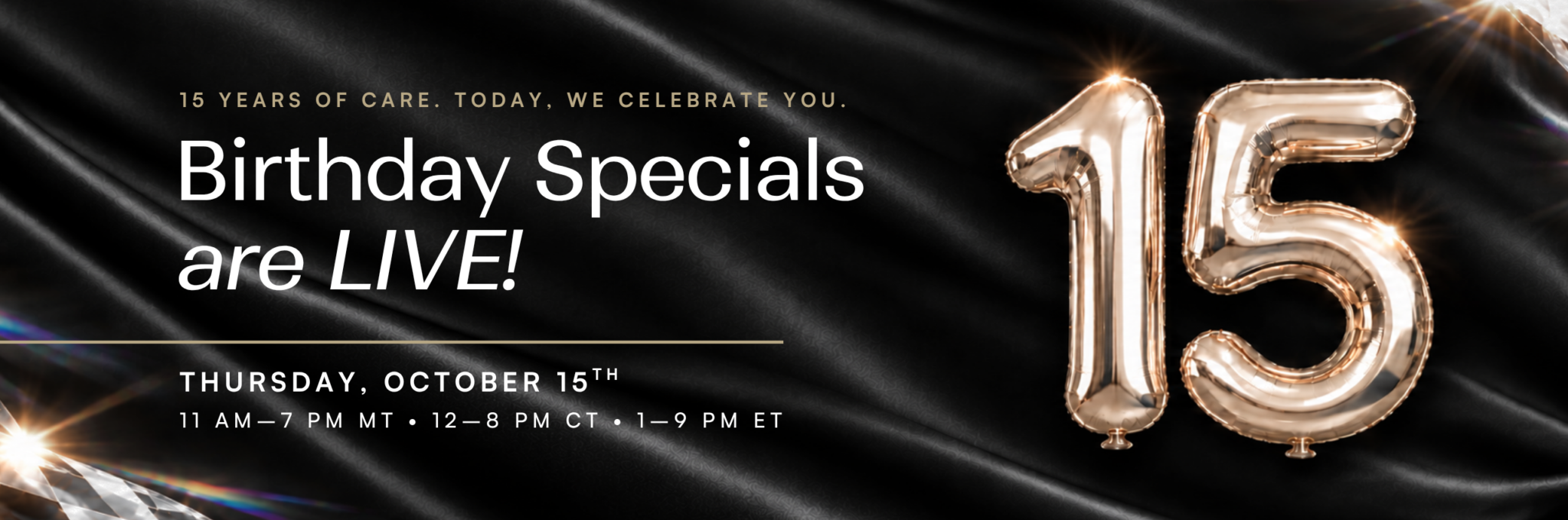ProMD Tox Bar 15th Birthday Specials LIVE Desktop