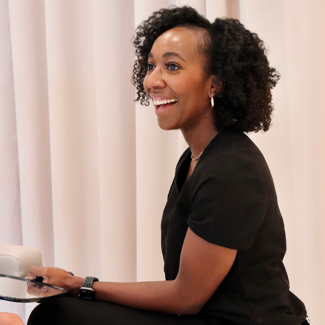 Quote from Dr. Anyikwa: physician-led aesthetic care in a warm, relaxed environment